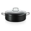 Le Creuset Toughened Non-Stick Sauteuse with Glass Lid 28cm Black