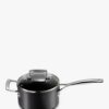 Le Creuset Non-Stick Saucepan with Glass Lid & Helper Handle 18cm Black