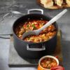 Le Creuset Non-Stick Deep Casserole with Glass Lid 24cm Black - Image 2