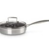 Le Creuset 3-ply Stainless Steel Egg Poaching Pan with Glass Lid 20 x 5 cm