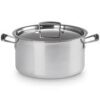 Le Creuset 3-ply Stainless Steel Deep Casserole 24cm 6L