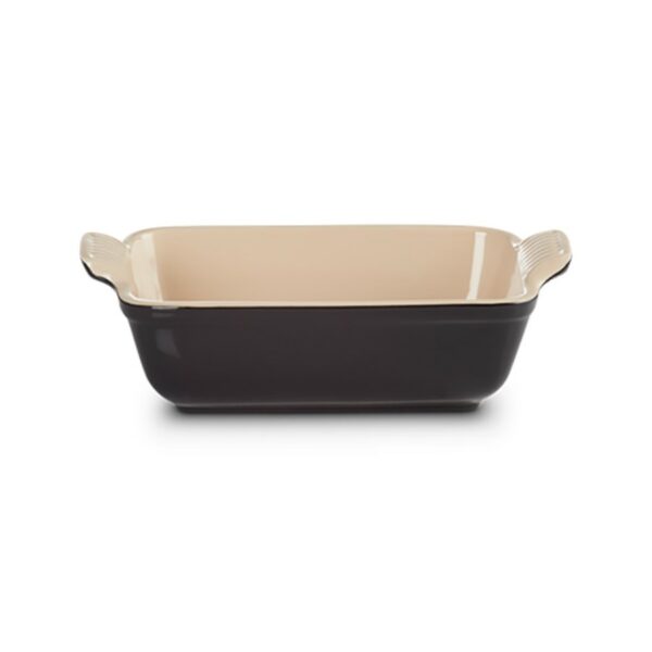 Le Creuset Stoneware Rectangular Gratin Dish Black Onyx 19cm 1.1L