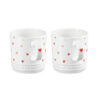 Le Creuset 2 Heart Mugs 350 ml.