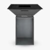 BlackBull Barbecue BigQube L Wood Silver Grilling Surface 95cm