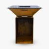BlackBull Barbecue BigQube L Wood Corten Grilling Surface 95cm