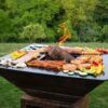 BlackBull Barbecue BigQube L Wood Corten Grilling Surface 95cm - Image 2