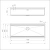 Foster Sink Happy Hour UM S/S 124x51cm - Image 2