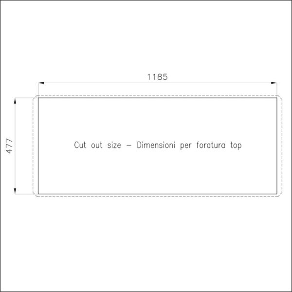 Foster Sink Happy Hour UM S/S 124x51cm - Image 3