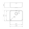 Foster Sink KS Undermount S/St 53.9x43.6 - Image 2