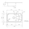 Foster Sink Big Bowl S/Steel 86 x 50 cm - Image 2