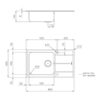 Foster Sink Evo Stndrd (8mm Edge) St/St 86 x 50 cm - Image 2