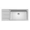 Foster Sink Evo Stndard (8mm Edge) St/St 116x50 cm