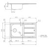 Foster Sink FM Marine St/St 86x50 - Image 2