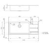 Foster Sink Evo Stndard (8mm Edge) St/St 116x50 cm - Image 2