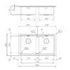 Foster Sink Evo Stndrd (8mm Edge) St/St 86x50 cm - Image 2