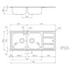 Foster Sink FM Marine St/St 116x50 - Image 2