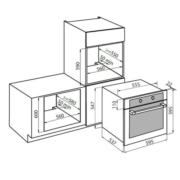 Foster Oven KE St/St+Glass 60x60 - Image 3