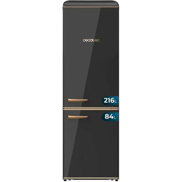 Cecotec Retro combi fridge Black 300L