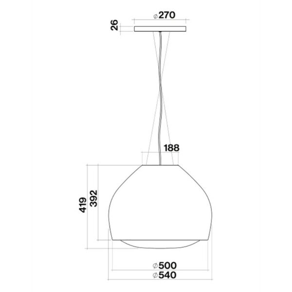 Falmec Hood Island Sophie 54 cm - Image 5