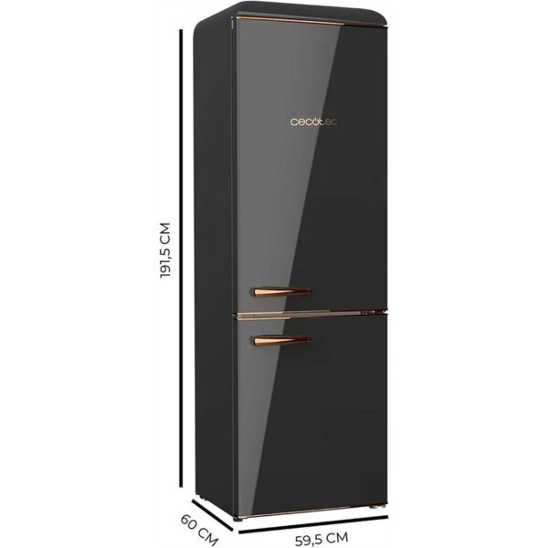 Cecotec Retro combi fridge Black 300L - Image 2