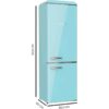 Cecotec Retro Combi Fridge Blue 300L - Image 2