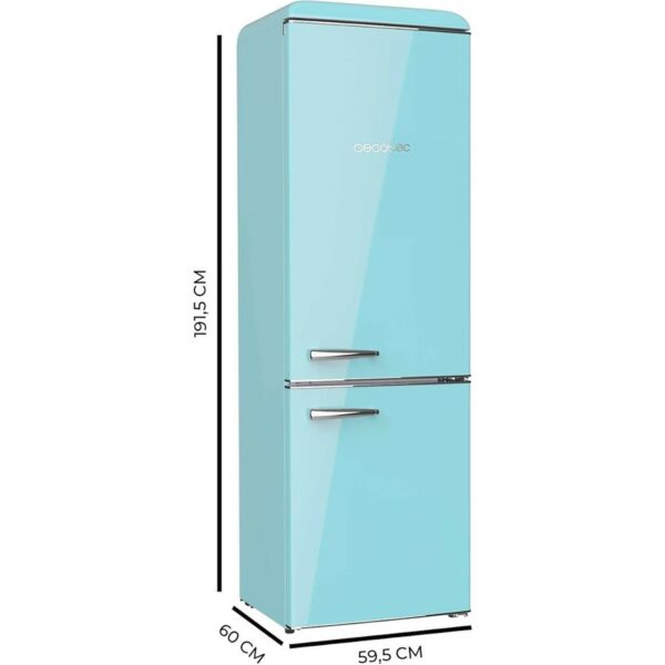 Cecotec Retro Combi Fridge Blue 300L - Image 2