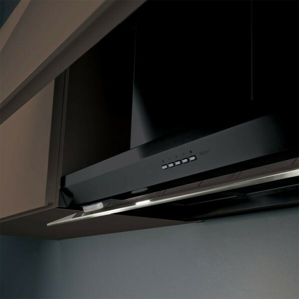 Falmec Hood Virgola Evolution Black 90cm - Image 2