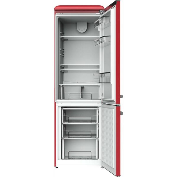 Cecotec Retro Combi Fridge Red 300L - Image 3