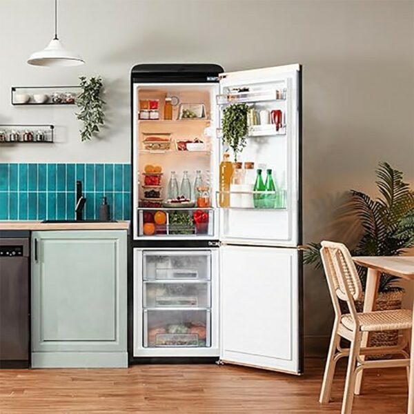 Cecotec Retro Combi Fridge Red 300L - Image 4