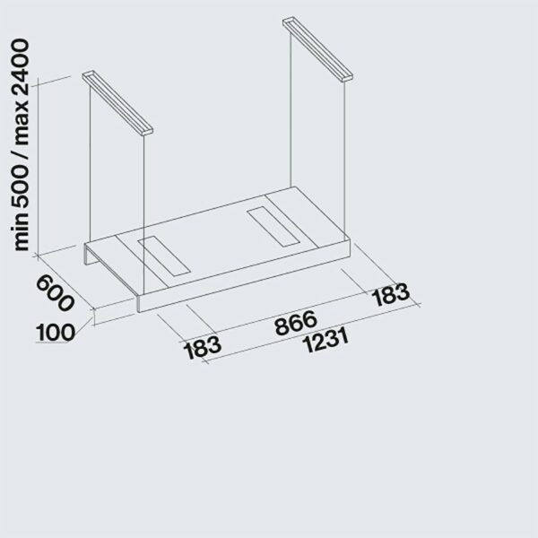 Falmec Hood Light Island Bronze 120 cm - Image 4