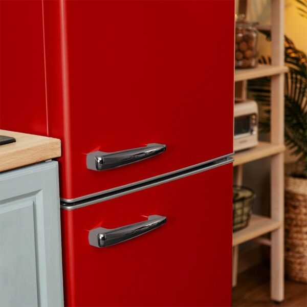 Cecotec Retro Combi Fridge Red 300L - Image 8