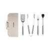 Le Creuset O/Door BBQ Set 4 Tools M/Blk