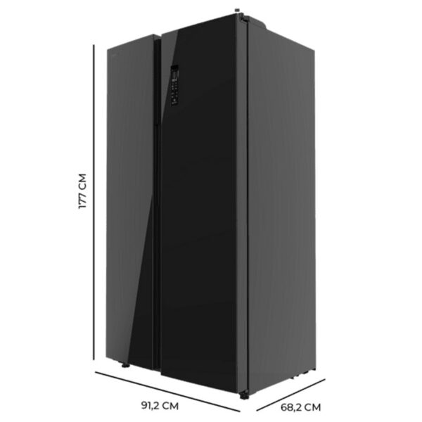 Cecotec Fridge Black Cool Market SBS550 - Image 2