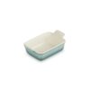 Le Creuset Deep Rect Dish Sea Salt 19 cm - Image 4