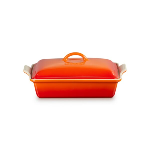Le Creuset Rect. Dish w/Lid Cerise 33 cm - Image 5
