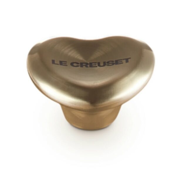 Le Creuset Light Gold Heart Knob 47mm