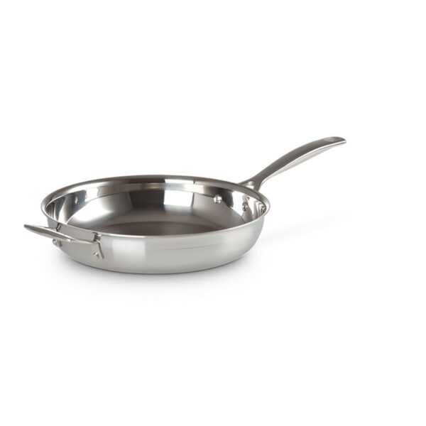 Le Creuset Rd. Frying Pan 3 Ply S/Steel