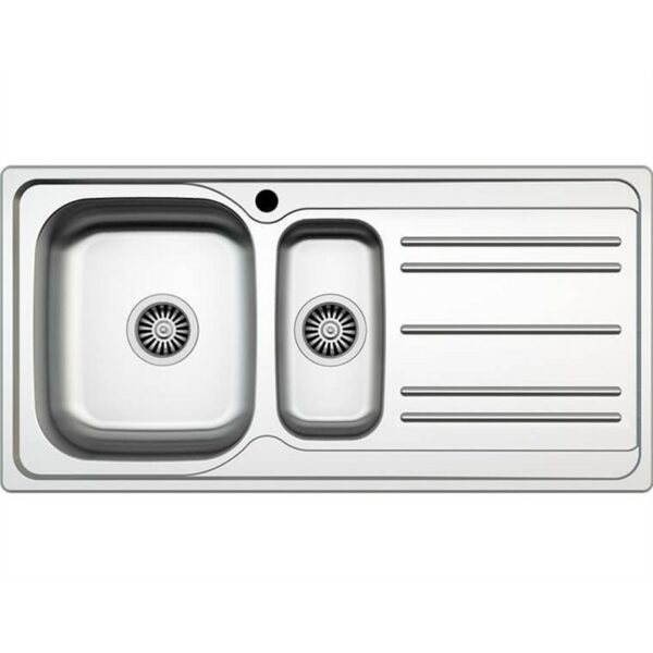 Asil 1.5 Bowls Sink 100 x 50.0cms RIGHT Lines LINEN