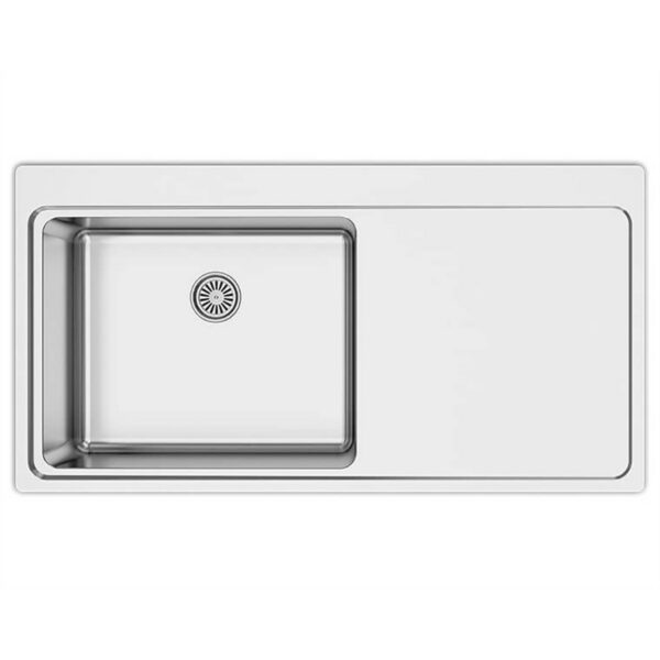Asil 1 Bowl S/Stl Flushmount 52 x 100 cm
