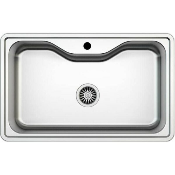 Asil 1 Bowl Sink 80 x 50 cm Inset Bowl SATIN