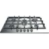 Indesit Hob Gas 5 Burner Stainless Steel