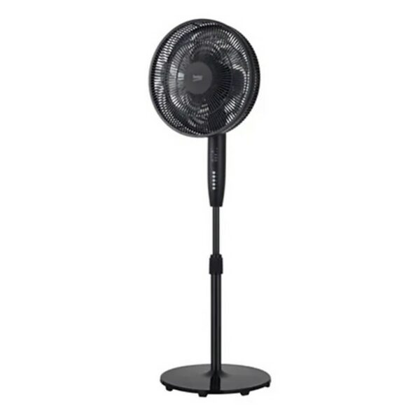 Beko Digital Stand Fan 7 Blades Black