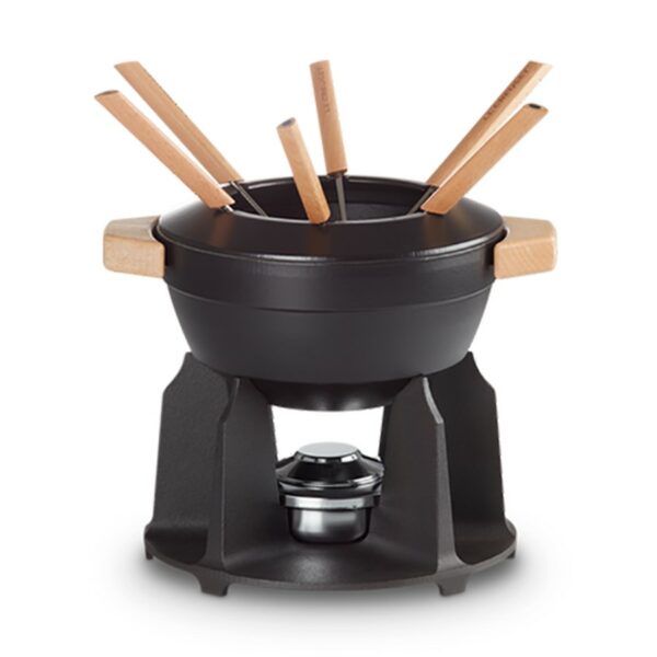 Le Creuset Cheese & Meat Fondue St/Blk