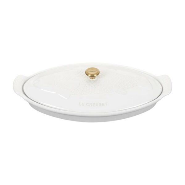 Le Creuset Heritage Fish Baker Wht 34cm
