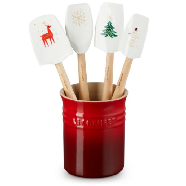 Le Creuset Christmas 4 Spatulas White