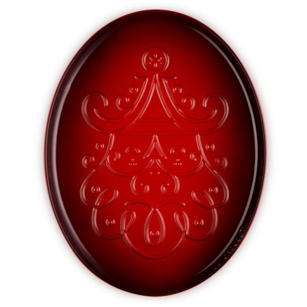 Le Creuset Santa Oval Platter Cerise 35cm