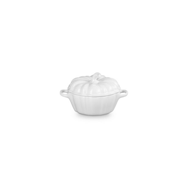Le Creuset Pumpkin Cocotte White 350 ml