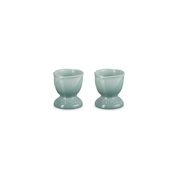 Le Creuset 2 Tulip Egg Cups Sea Salt