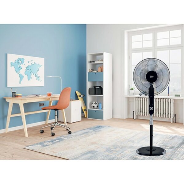 Beko Stand Fan With Remote Control Black - Image 2