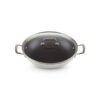 Le Creuset Wok Non-Stick Coating & Glass - Image 2